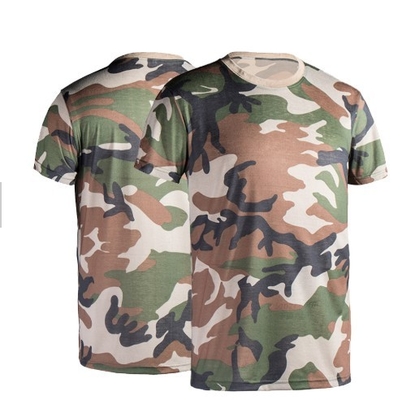 L'usage 100% tactique militaire de coton Ripstop camouflent le T-shirt d'armée