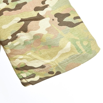 Combat 100% durable de camouflage de T-shirt militaire d'armée de coton