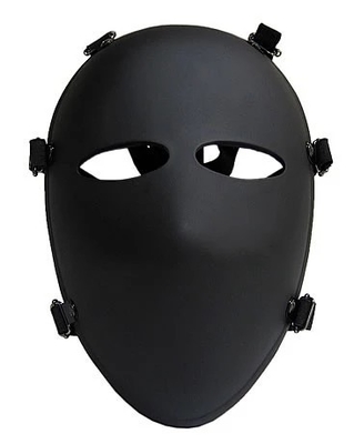 Plein masque de protection 280mm*185mm d'anti d'émeute PE à l'épreuve des balles d'équipement
