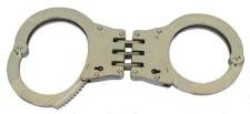 qualité  Self Defense Anti Riot Police Equipment Carbon Steel NIJ Real Police Handcuffs usine