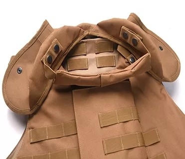 Boîtier tactique à l'épreuve des balles militaire réglable à bouton de coup de balles 9mm/.44 balles avec tampon de traumatisme doux
