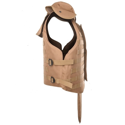 Boîtier tactique à l'épreuve des balles militaire réglable à bouton de coup de balles 9mm/.44 balles avec tampon de traumatisme doux