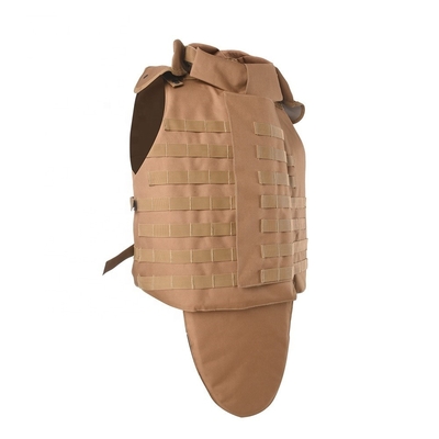 Boîtier tactique à l'épreuve des balles militaire réglable à bouton de coup de balles 9mm/.44 balles avec tampon de traumatisme doux