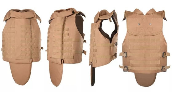 Boîtier tactique à l'épreuve des balles militaire réglable à bouton de coup de balles 9mm/.44 balles avec tampon de traumatisme doux