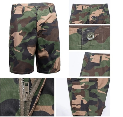 Anti camouflage pur militaire statique de jungle de coton de pantalon de short