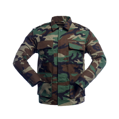 Le camouflage T65/C35 uniforme 210-230gsm de région boisée de BDU imperméabilisent