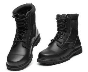 Poids léger tactique en acier de bottes de police de Toe And Shank Cap Boots