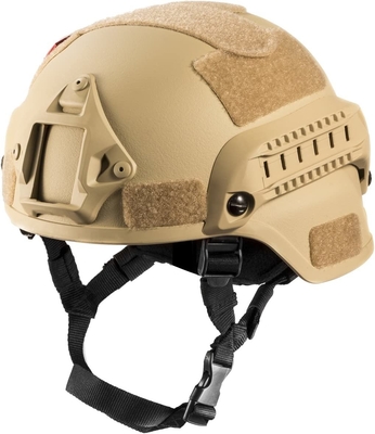 Protection auditive ballistique tactique de casque de MICH Airsoft d'ABS noir de sécurité