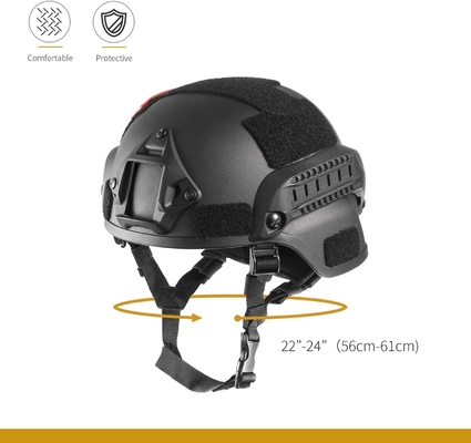 Casque balistique tactique à fibres d'aramide avec protection NIJ niveau IIIA