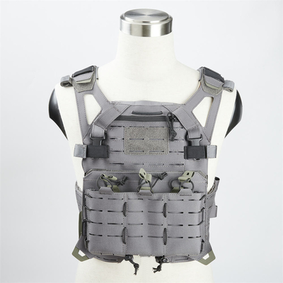 Comfort Veste tactique blindée militaire avec plaques balistiques intégrées et fermeture au bouton rapide