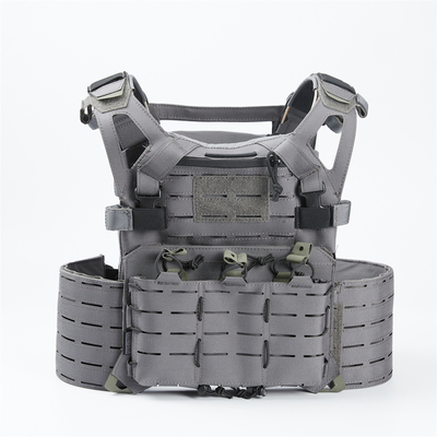 Comfort Veste tactique blindée militaire avec plaques balistiques intégrées et fermeture au bouton rapide