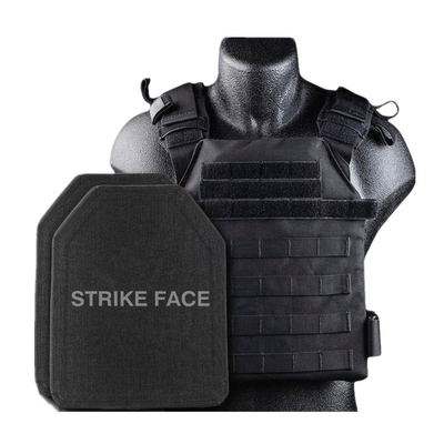 Panneau Uhmwpe d'oxyde d'aluminium Insérer une protection avant arrière dur Porteur léger Plaque de blindage tactique
