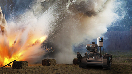 70*49*18 Robot Eod militaire Performance inégalée Largeur de tranchée transversale de 400 mm