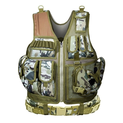 Système de gilet tactique Nylon Molle 2,5 kg Bracelets d'épaule amovibles Bracelets de taille réglables
