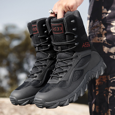 Magnum Transfrontalier Grosse taille Tactique respirante Bottes pour les Forces Spéciales en plein air Haute Haute Randonnée Formation durable