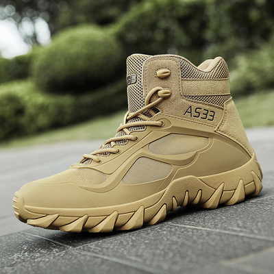 Magnum Transfrontalier Grosse taille Tactique respirante Bottes pour les Forces Spéciales en plein air Haute Haute Randonnée Formation durable