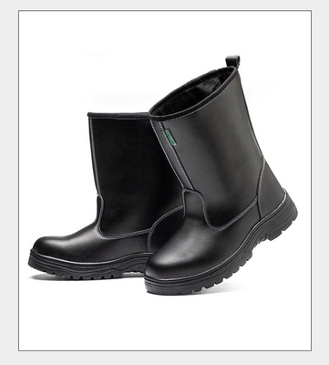 Anti-écrasement Anti-poignardement chaud noir haut chaussures de protection du travail soudage chaussures de travail fermées