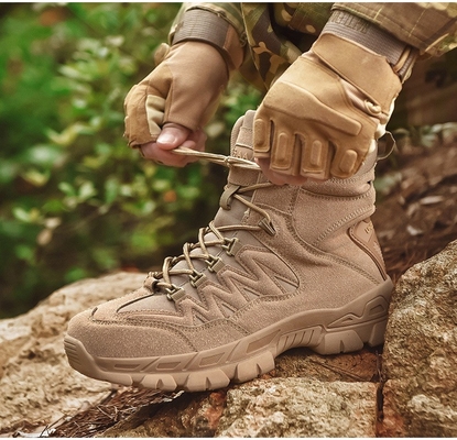 Bottes tactiques pour hommes en plein air Bottes de chasse d'alpinisme Bottes d'entraînement pour hommes en haut