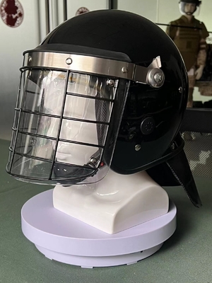 Équipement de protection du visage complet Casque pour policiers anti-émeutes avec visière Casque anti-émeute de protection