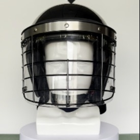 Équipement de protection du visage complet Casque pour policiers anti-émeutes avec visière Casque anti-émeute de protection