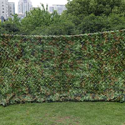 150D 210D Double couche Polyester durable Camouflage Net Outdoor Voiture garnissée Net extérieur ombrelle