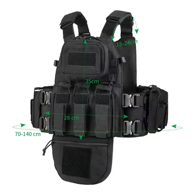 Veste tactique personnalisée équipement de chasse porte-plaque vert en pleine protection Veste tactique entraînement en plein air