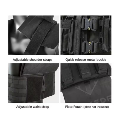 Veste tactique personnalisée équipement de chasse porte-plaque vert en pleine protection Veste tactique entraînement en plein air