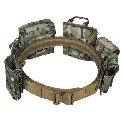 Equipo Tactico sac à molette réglable 6 pièces ensemble de polyester camouflage ceinture tactique avec sacs magnétiques