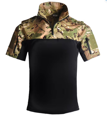 Uniforme tactique à manches courtes, costume tactique, camouflage, vêtements de sport d'été à séchage rapide