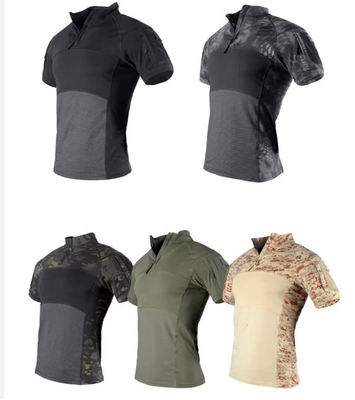 Uniforme tactique à manches courtes, costume tactique, camouflage, vêtements de sport d'été à séchage rapide