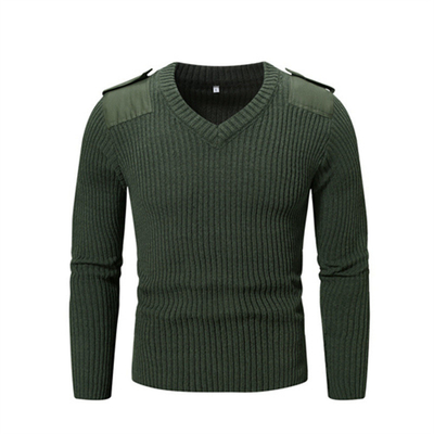 Hommes vert olive tricoté automne hiver garder l'épaisseur chaude pulls de combat en plein air pull tactique