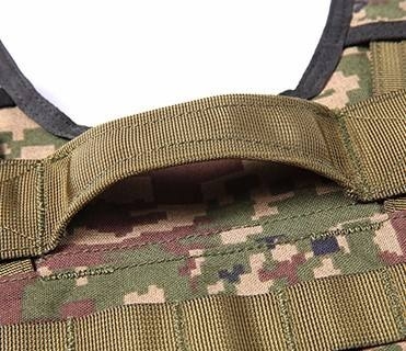 Comprend le gilet balistique de combat en nylon noir avec durabilité et confort