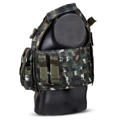 Exemple de gilet tactique à l'épreuve des balles militaire fermeture à boutons pour un port confortable