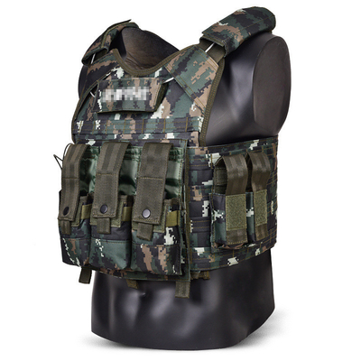 Exemple de gilet tactique à l'épreuve des balles militaire fermeture à boutons pour un port confortable