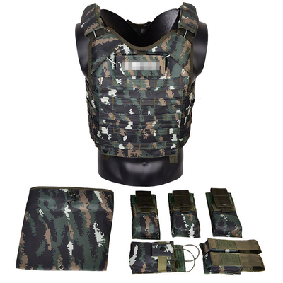 Exemple de gilet tactique à l'épreuve des balles militaire fermeture à boutons pour un port confortable