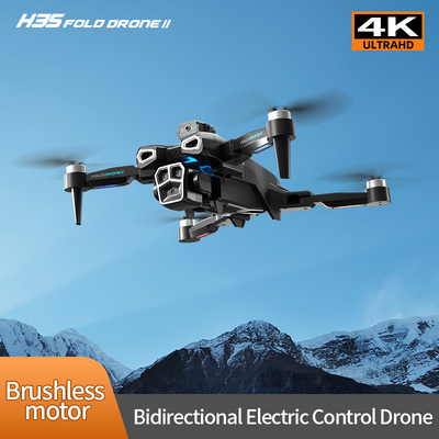 Professionnel 4K HD ESC à double caméra Mini Drone H35 Flux optique sans pinceau WIFI Quadcopter Évitement d'obstacles télécommande