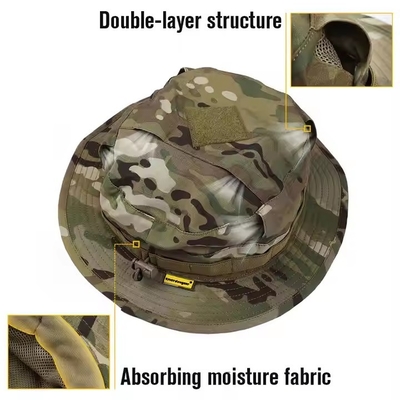 Tape tactique à séchage rapide avec visière et corde réglable