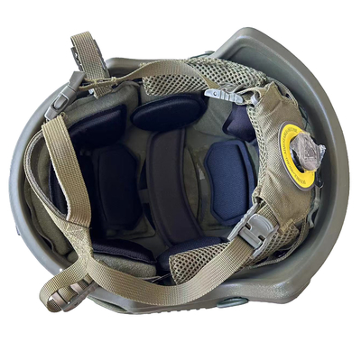 Casque FAST NIJ IIIA Ballistique Kevlar tactique balistique de grande taille haut coupé Casque vert de l'armée