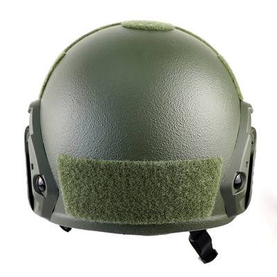 Casque FAST NIJ IIIA Ballistique Kevlar tactique balistique de grande taille haut coupé Casque vert de l'armée