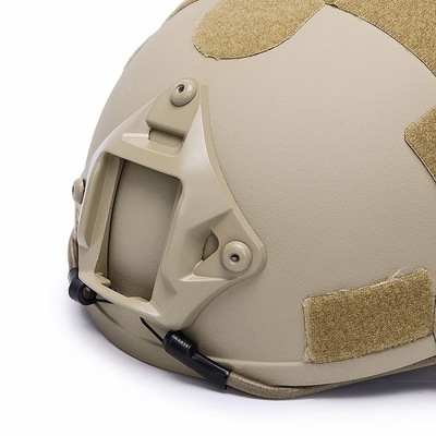 Casque balistique FAST NIJ IIIA Casque de protection balistique Kevlar Tactique de grande taille Casque Khaki haute coupe