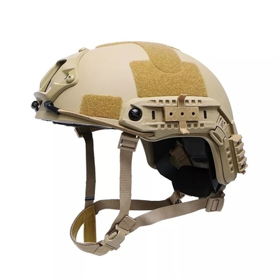 Casque balistique FAST NIJ IIIA Casque de protection balistique Kevlar Tactique de grande taille Casque Khaki haute coupe
