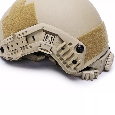 Casque balistique FAST NIJ IIIA Casque de protection balistique Kevlar Tactique de grande taille Casque Khaki haute coupe