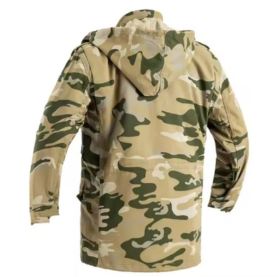 T65/C35 Tissu massif pour hommes militaires tactiques Vêtements à manches longues et pantalons en cuir partagé