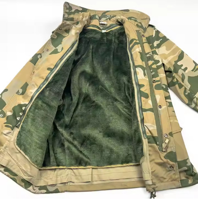 T65/C35 Tissu massif pour hommes militaires tactiques Vêtements à manches longues et pantalons en cuir partagé