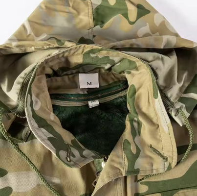 T65/C35 Tissu massif pour hommes militaires tactiques Vêtements à manches longues et pantalons en cuir partagé