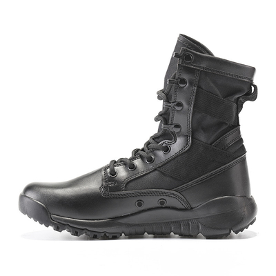 Chaussures de combat en cuir résistant au glissement avec semelle en caoutchouc absorbant les chocs