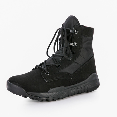 Bottes tactiques de combat pour hommes à doublure de coton respirante pour les activités de plein air