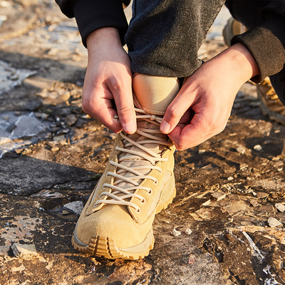 Bottes tactiques de combat pour hommes à doublure de coton respirante pour les activités de plein air
