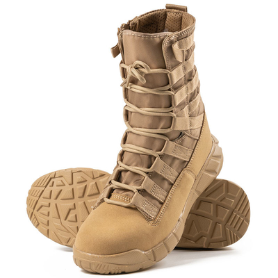 Bottes tactiques de combat professionnelles pour les forces de l'ordre et les militaires en coton en cuir