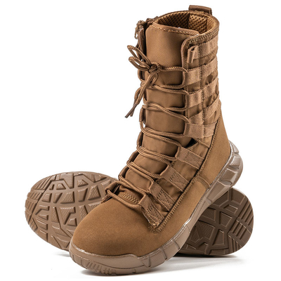 Bottes tactiques de combat professionnelles pour les forces de l'ordre et les militaires en coton en cuir